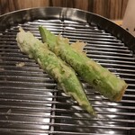 てんぷら 下村 - アスパラガス