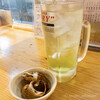 Kaiya Maruhou - せんべろセットのライムサワーとバイ貝の煮物