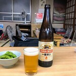 さか本そば店 - 大瓶（650円）