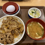 すき家 - 牛丼並盛、3点セット