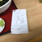 さか本そば店 - これが食券です