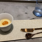 French Restaurant ensia - ミラクルエッグの茶碗蒸し　ウニ風味
