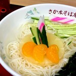 さか本そば店 - スイーツ的な盛り付けしてみた