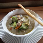 さじこよみ - 焼き茄子と豆乳のスープ