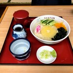 さか本そば店 - ひやむぎ（800円）