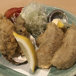つる旬彩手包丁 - カキフライと鯵フライ