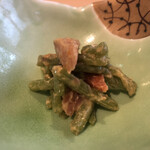 つる旬彩手包丁 - お通し　ミズの和え物