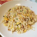 ふうまんちゅう - 蟹入り炒飯のアップ。