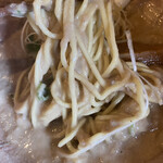 麺屋 極鶏 - 絡むスープ