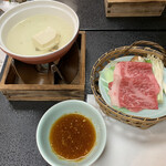 料亭 茜月 - 鍋物 国産牛しゃぶしゃぶ