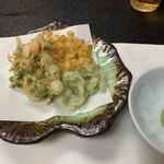 料亭 茜月 - 油物 季節の天麩羅