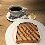 小川珈琲 - 炭焼きトースト麹バター＆オーガニックブレンドミディアム