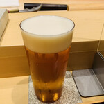 鮨 由う - ・生ビール