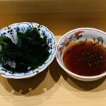 鮨 由う - ・三陸産 わかめ ポン酢で