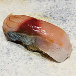 鮨 由う - ・胡麻鯖 當り葱(あたりねぎ)で