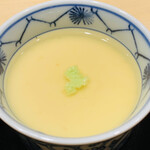 鮨 由う - ・帆立と百合根の茶碗蒸し