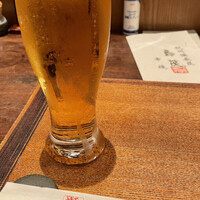 鳥茂 - 生ビール(600円)