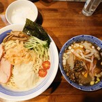 麺屋 悠 - 冷しワンタンつけそば（醤油）