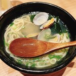 鮨・酒・肴 杉玉 - 鯛出汁あさりたっぷりラーメン