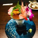 旬の肴と串と酒 胤 - 海鮮パフェ〜煌〜きらめき