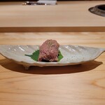 江戸焼肉 - ツラミのなめろう握り