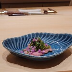 江戸焼肉 - 神のタン 片面炙り焼き ねぎ塩