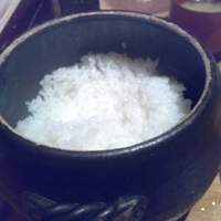 魚匠 銀平 道頓堀店 - ご飯は陶製のお櫃で
