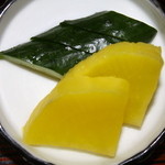 菊屋 - 漬物 美味しいです