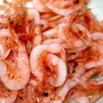 菊屋 - 桜えび釜揚げ アップ 蒸し具合が最高！甘柔旨！