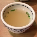 栄一 - 焼鳥丼のスープ