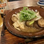 さか本 そば店 - キノコのバター炒め