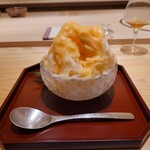 江戸焼肉 - デザート 夕張メロンのかき氷