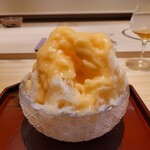 江戸焼肉 - デザート 夕張メロンのかき氷