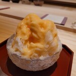 江戸焼肉 - デザート 夕張メロンのかき氷