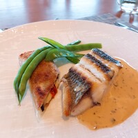 オールデイダイニング オアシスガーデン - ⚫メインディッシュ「メダイのソテー　春巻き」ソースがおいしい