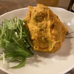 さか本 そば店 - カボチャのサラダ