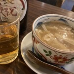 さか本 そば店 - 湯葉のあんかけ。沁みる