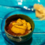 うを徳 - 2022.8 うにいくら飯（標津産いくら、根室産ムラサキウニ）