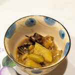 うを徳 - 2022.8 島根高津川産天然鮎のうるかと群馬産トロナスの「うるか茄子」岐阜長良川産天然鮎コンフィ