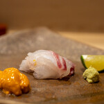 うを徳 - 2022.8 利尻産バフンウニ、明石の鯛2.6kgサイズ、宮崎産へべす