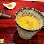 島津 - 茶碗蒸し（谷中生姜と蟹）