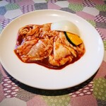 焼肉 徳寿 - 豚ホルモン　味噌