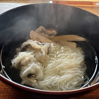 京都和久傳 - 鱧と松茸と三輪そうめんの白髪　贅沢過ぎて味覚センサー壊れる