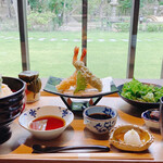 日本料理 滴翠 - 天ぷら丼セット　1,800円税込