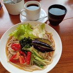 Shimizu an - サラダうどん　コーヒー付