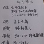 卯月懐石メニュー