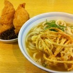 久留米荘 - ごぼう天うどん・いなり