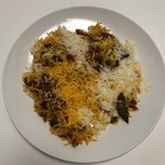 ビリヤニ大澤 - お皿に盛って