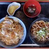 丸勝 - 「カツ丼」@720＋「ミニそば」@300