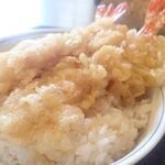 佐々木屋 - 「天丼セット」天ぷらはやわらか目